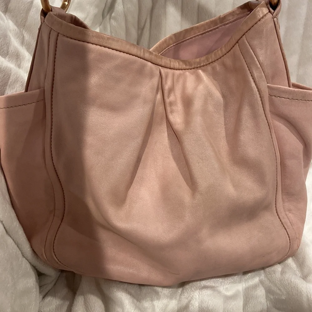 GUC Coach Metallic Pink Hobo Bag - Picture 4 of 9